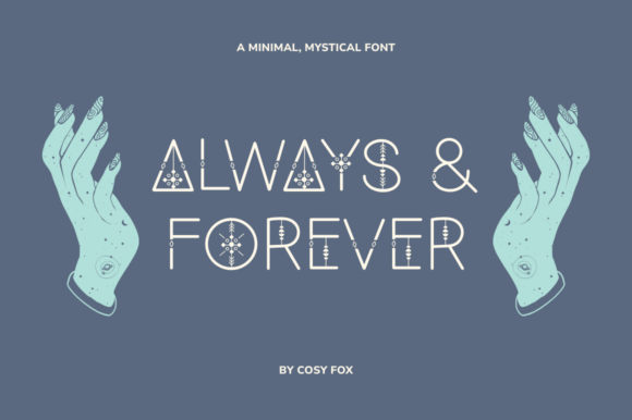 Always and Forever Font: A Hand-Drawn Display Typeface