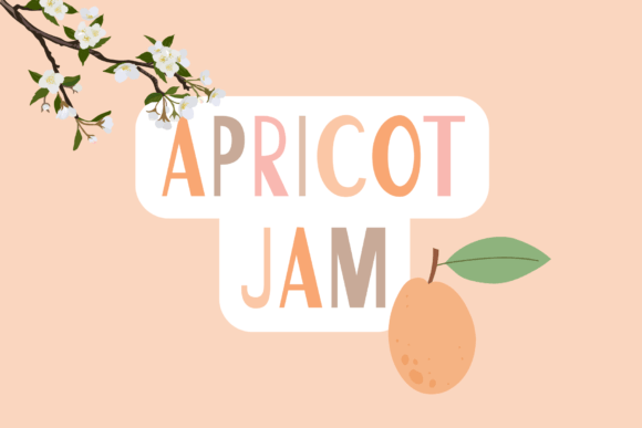 Apricot Jam: A Sweet Display Font for Handmade Charm