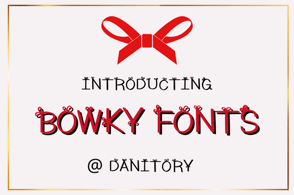 Bowky: A Gentle Display Font for Editorial Charm