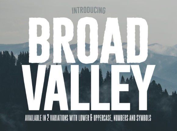 Broad Valley: A Bold Display Font for Makers