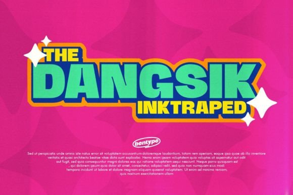 Dangsik: A Bold, Ink-Trapped Display Font That Holds Its Own