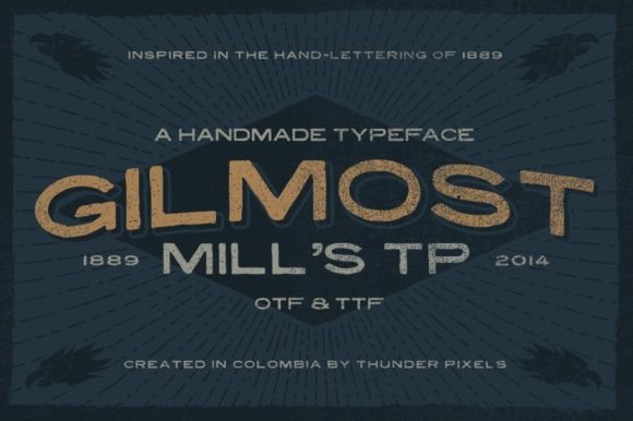 Gilmost Mill s: A Retro Display Font That Elevates Digital Branding