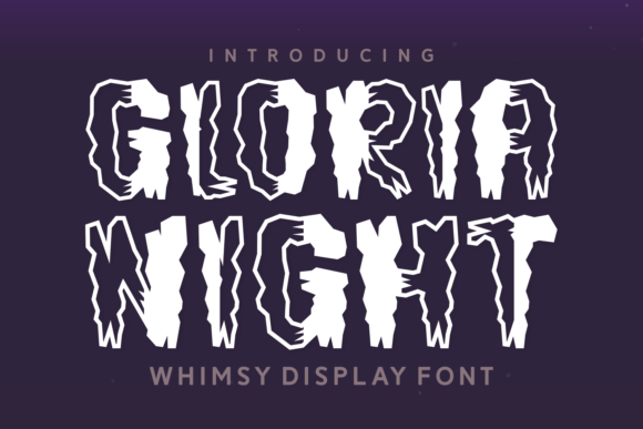 Gloria Night: A Spooky-Sharp Display Font for Campaign Impact