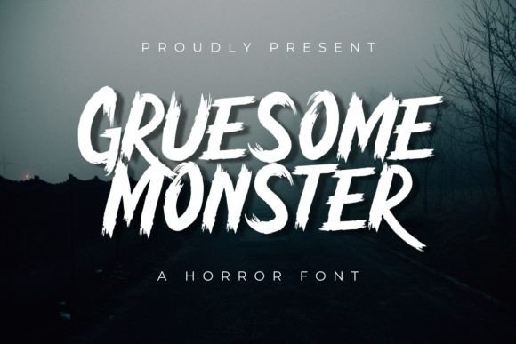 Gruesome Monster: A Display Font for Business Branding