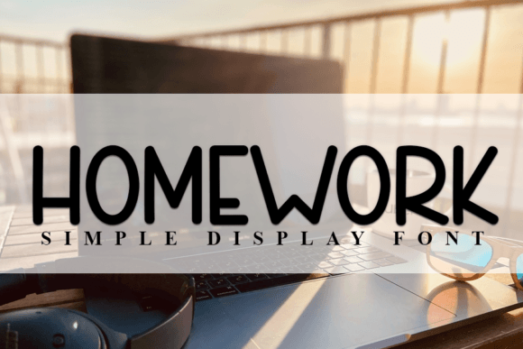 Homework Font: A Handwritten Display Typeface for Editorial Design