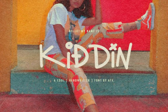Kiddin: A Quirky Handwritten Display Font for Fresh Editorial Design