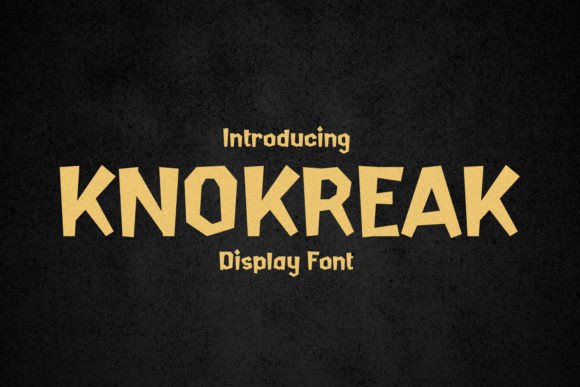 Knokreak: A Vintage Display Font for Handmade Sellers