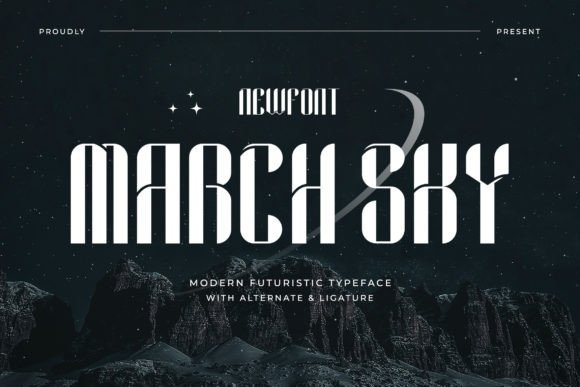March Sky: The Futuristic Display Font Crafters Need
