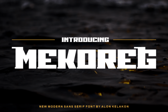 Mekoreg: A Bold Sans Serif Display Font That Brings Personality to Branding