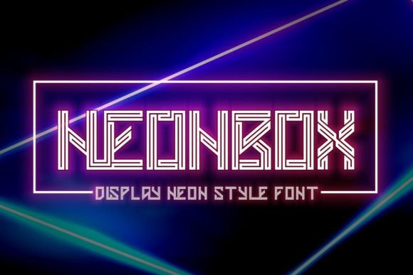 Neonbox Display Font: Bold, Futuristic Typography for Makers