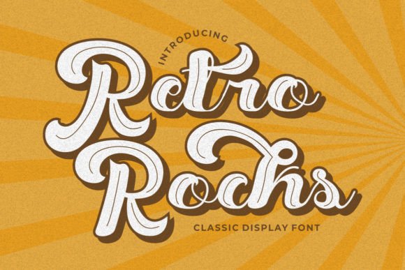 Retro Rocks: A Nostalgic Script Font for Editors & Publishers