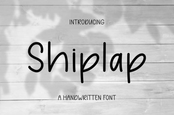 Shiplap Font: Handwritten Display Typeface for Campaigns