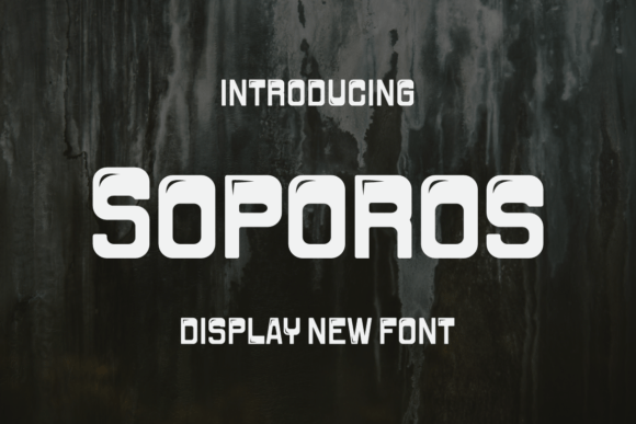 Soporos: A Bold Display Font for Handmade Labels & Printables