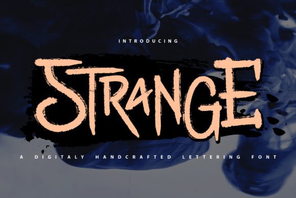 Strange: A Mysterious Display Font for Editorial Design