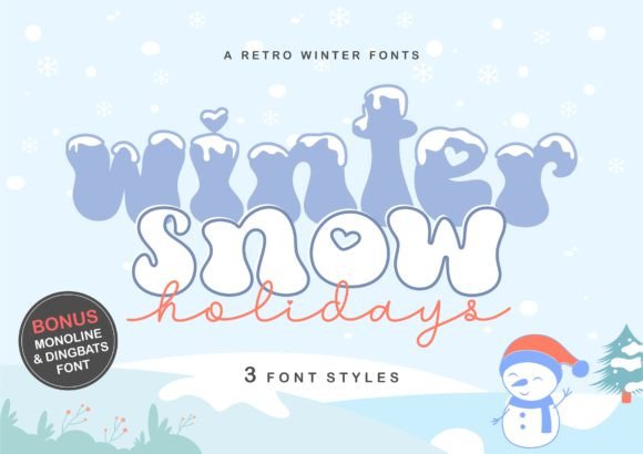 Wintersnow Holidays: A Playful Winter Font for Seasonal Creations