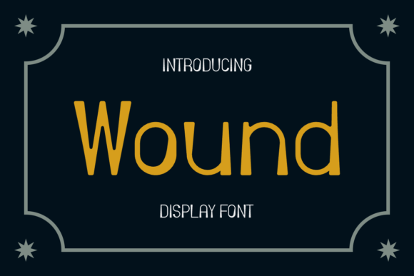 Wound: A Raw, Authentic Display Font for Bold Branding